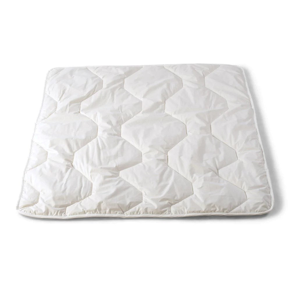 BabyRest Cot Quilt - Wool Filled, 300gsm, 120x100cm, White