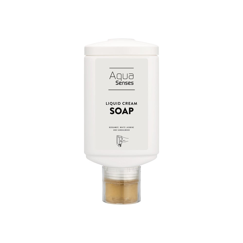Aqua Senses Liquid Cream Soap in Press + Wash Dispenser, 330ml