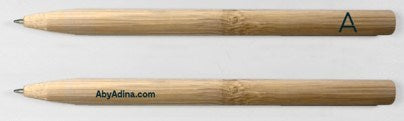 A by Adina Bamboo Pen, Black Ink, Natural Colour
