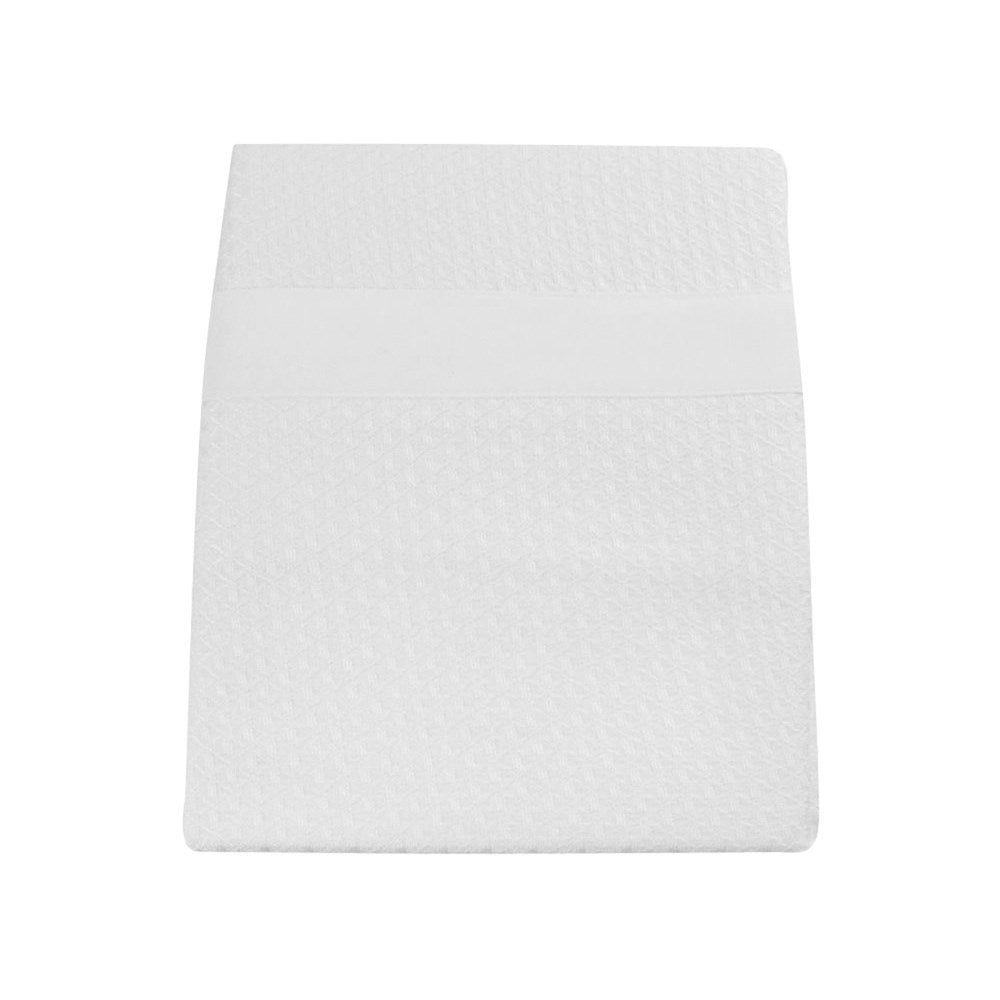 Bubba Blue Cot Waffle Blanket, Soft Bamboo Fabric, White
