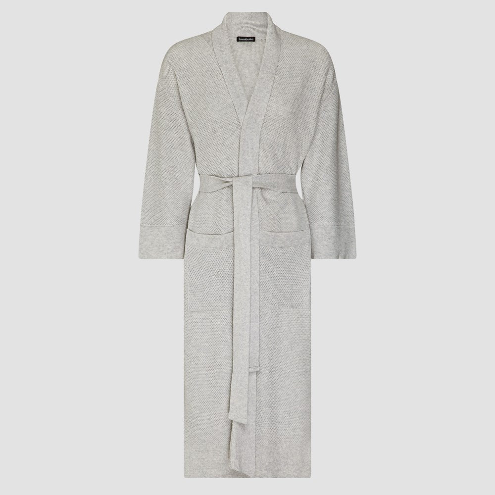 Bemboka Bathrobe, S-M, 100% Combed Cotton, Oyster