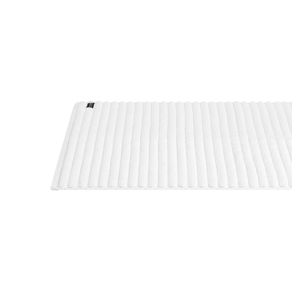 Bemboka Bath Mat, Rib Weave, 100% Cotton, 1200gsm, White