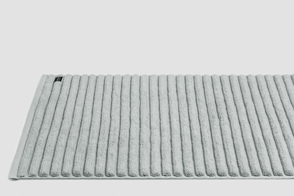 Bemboka Long Bath Mat, Rib Weave, 100% Cotton, 1200gsm, Dove