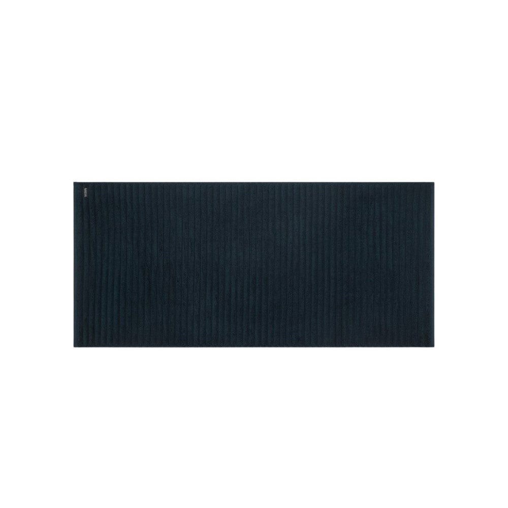 Bemboka Long Bath Mat, Rib Weave, 100% Cotton, 1200gsm, Ink