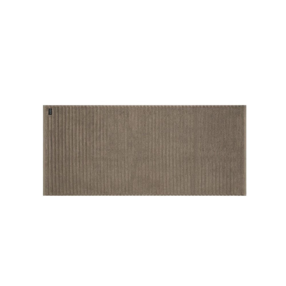 Bemboka Long Bath Mat, Rib Weave, 100% Cotton, 1200gsm, Mocha