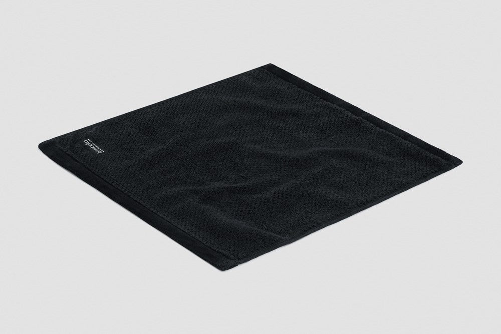 Bemboka Face Washer, Jacquard Weave, 100% Cotton, 650gsm, Black