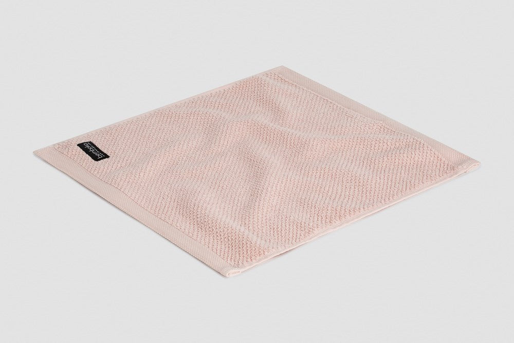 Bemboka Face Washer, Jacquard Weave, 100% Cotton, 650gsm, Blush