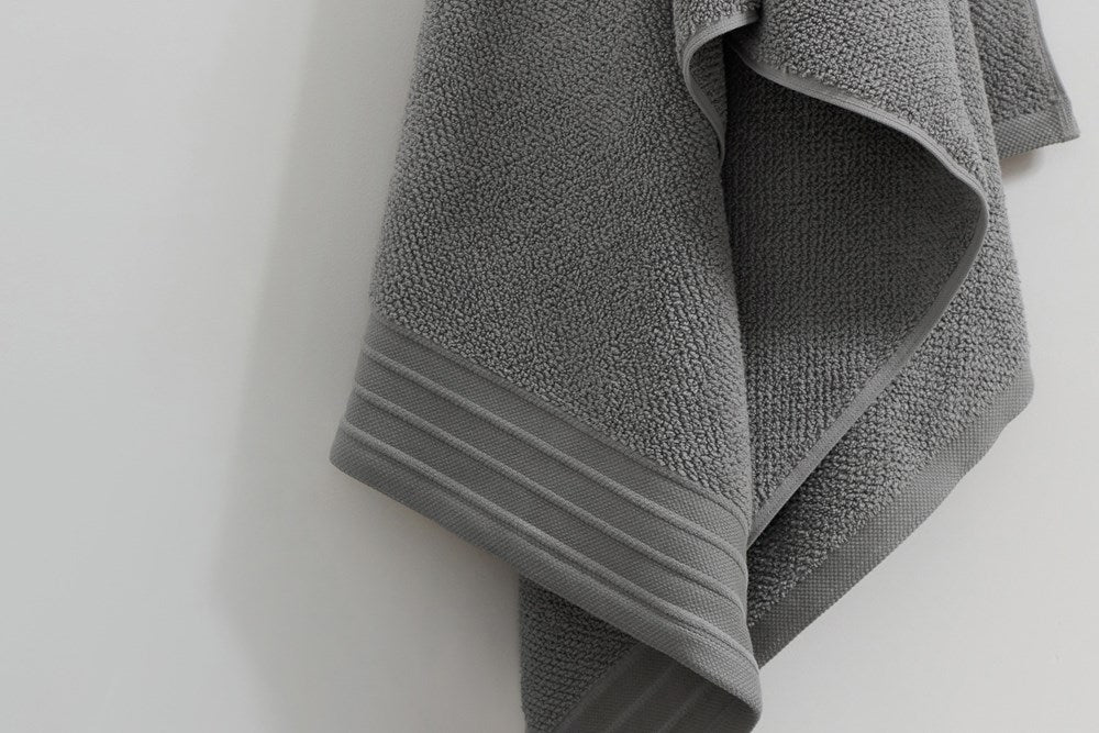 Bemboka Hand Towel, Jacquard Weave, 100% Cotton, 650gsm, Grey