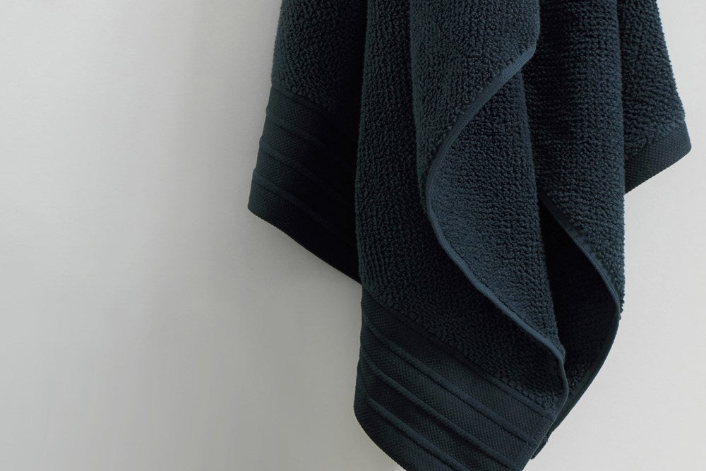 Bemboka Hand Towel, Jacquard Weave, 100% Cotton, 650gsm, Ink