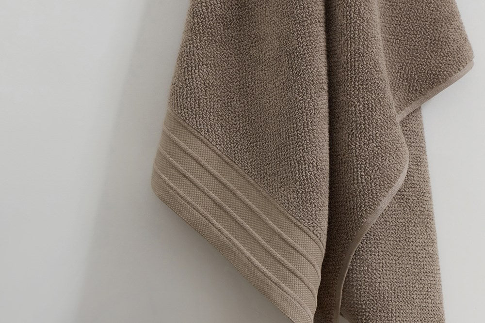 Bemboka Hand Towel, Jacquard Weave, 100% Cotton, 650gsm, Mocha