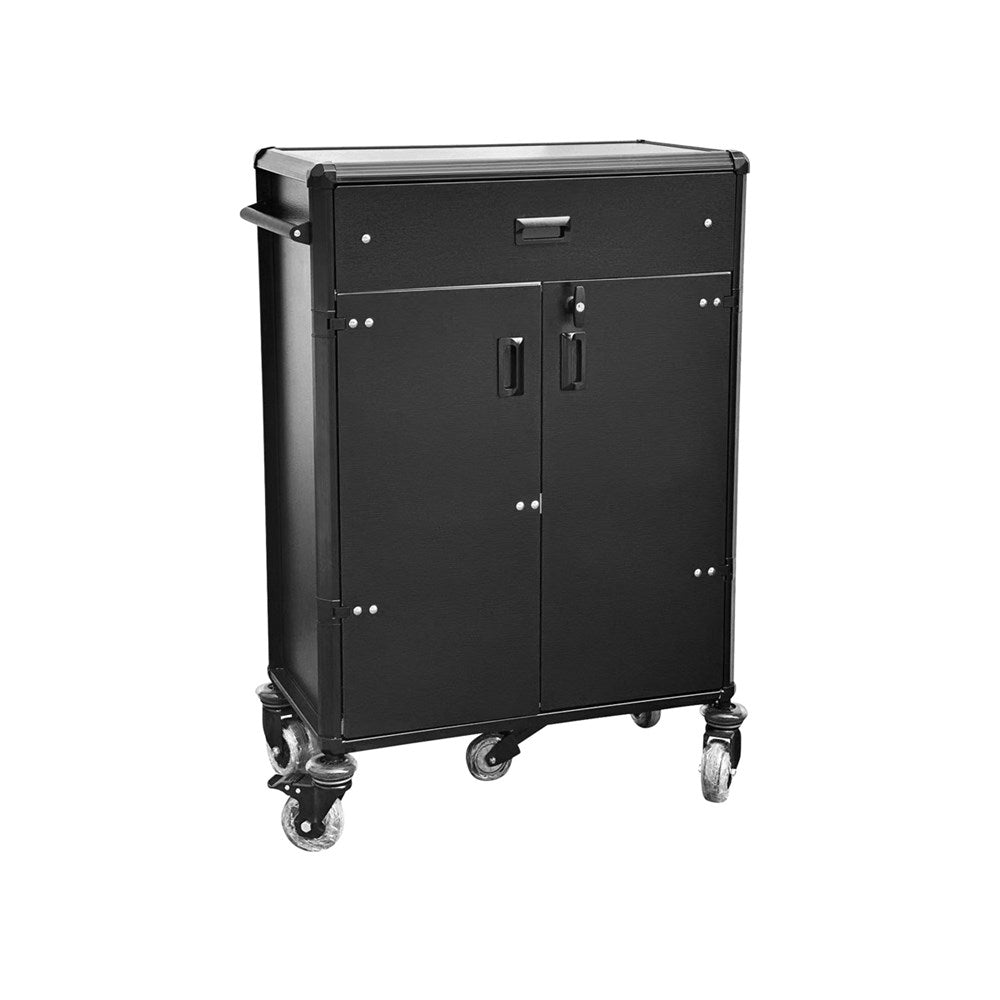 Wagen Minibar Cart LUXE, 300kg Capacity, Aluminium/HPL, Black