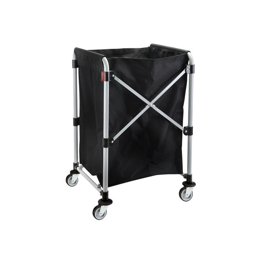 Wagen Foldable Laundry X-Cart, 150L, Stainless Steel, Black