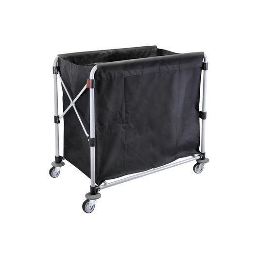 Wagen Foldable Laundry X-Cart, 300L, Stainless Steel, Black