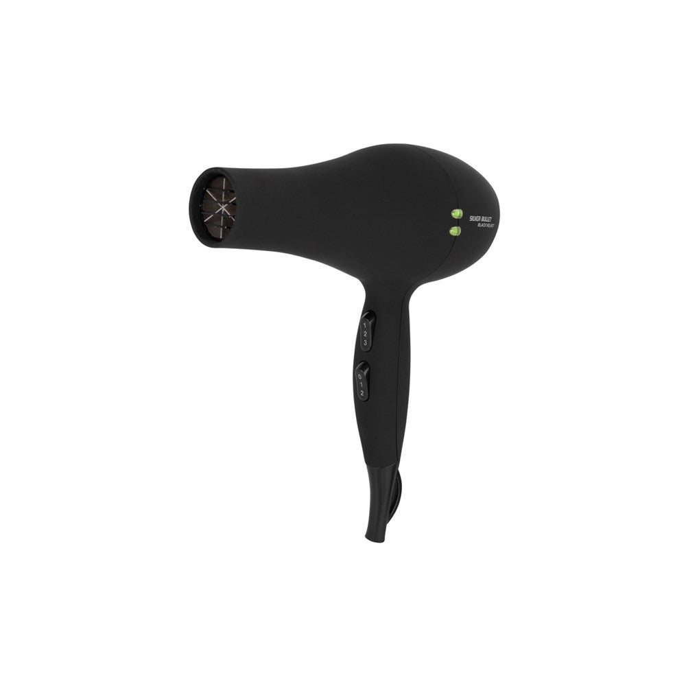 Silver Bullet Hair Dryer Black Velvet, 2000W, AC Motor, Long Cord