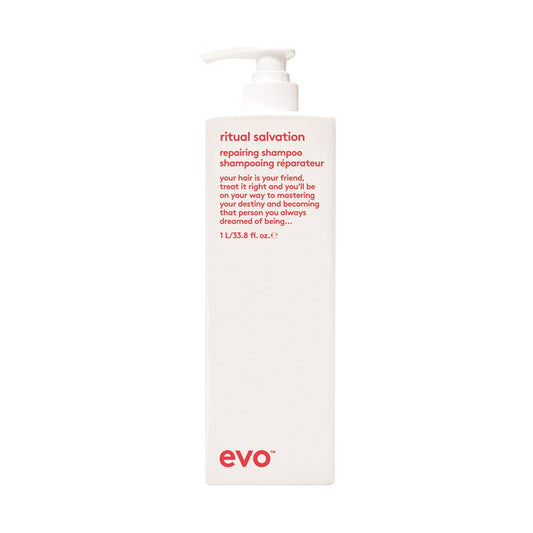evo Ritual Salvation Repairing Shampoo in Pump Dispenser, 1L