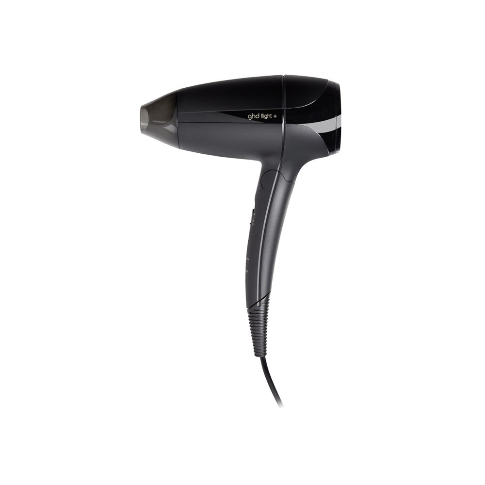 ghd Travel Hair Dryer Flight+, 240V/120V, DC Motor, Black