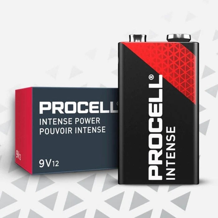 Procell Battery Intense Power PX1604, 9V, 12pcs
