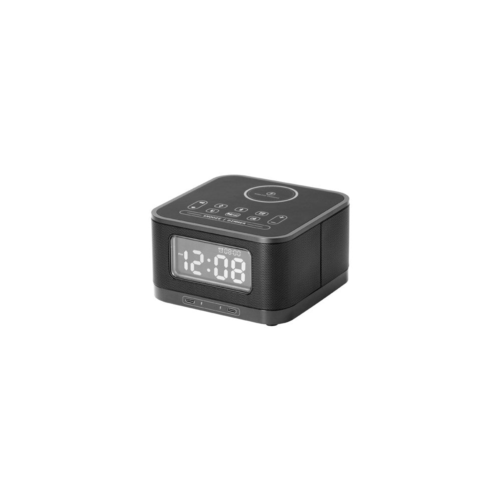 Homtime Premium Bluetooth Radio Speaker HS1, Alarm Clock, Black