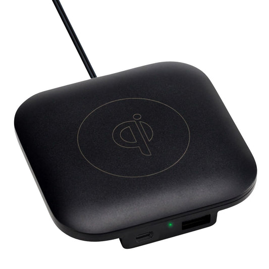 Homtime Wireless Charge Pad, with 2 USB Ports, Mobile Compatible