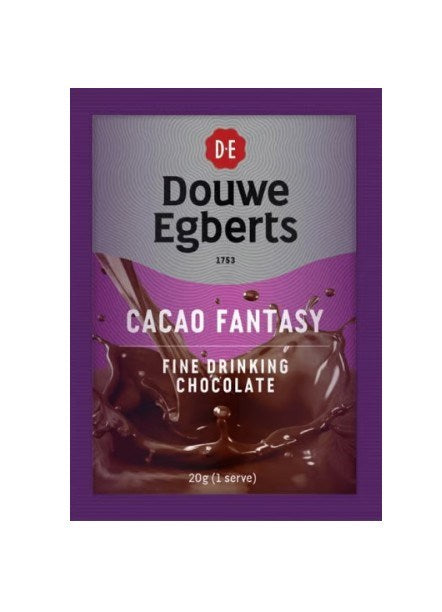 Douwe Egberts Instant Drinking Chocolate, Cacao Fantasy, Sachets, 20g