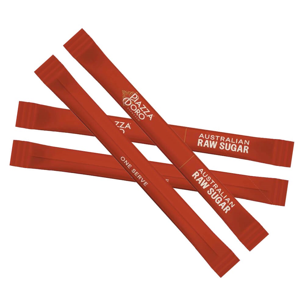 Piazza d'Oro Raw Sugar Sticks, 3g