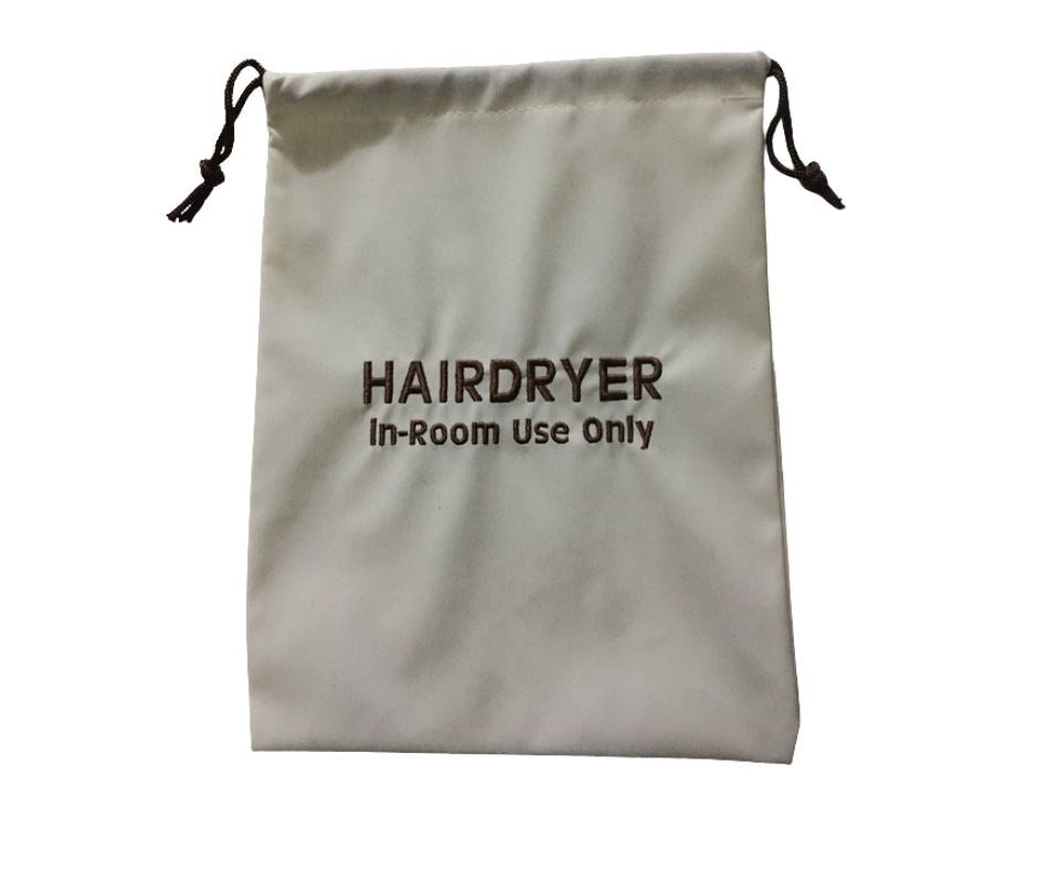 JVD Hair Dryer Bag, Velvet, Beige