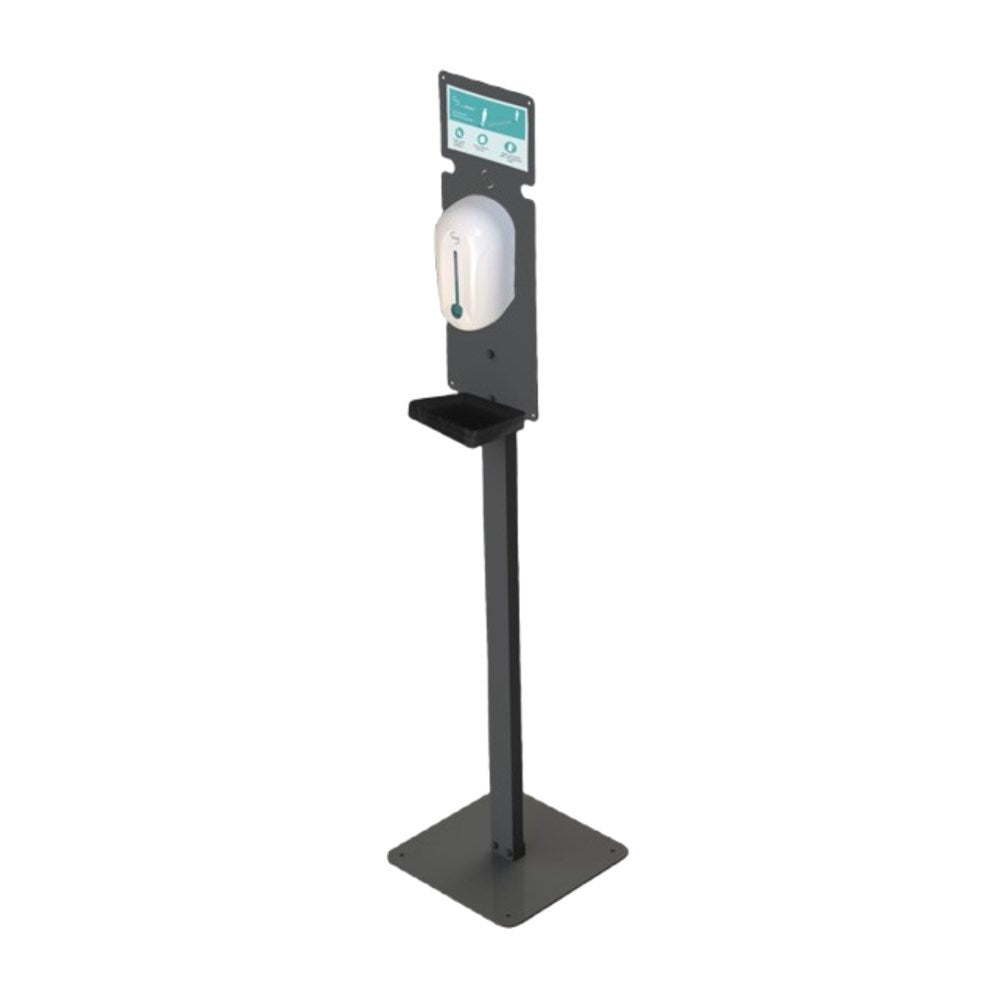JVD Hand Sanitiser Station, Floor Stand, For Saphir & Avantis Dispensers, Black