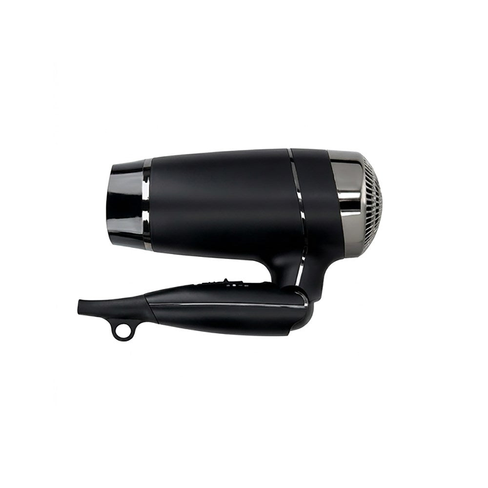 JVD Foldable Hair Dryer Keos, 1600-1800W, DC Motor, Straight Cord, Matt Black