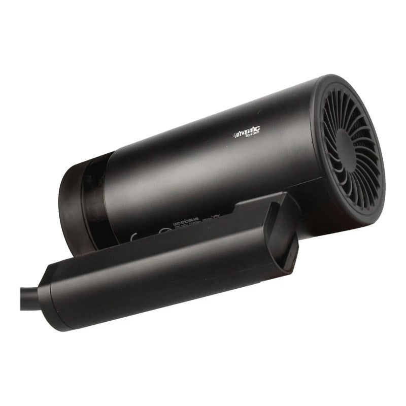 JVD Foldable Hair Dryer Uno, 2000W, DC Motor, 2m Straight Cord, Matt Black