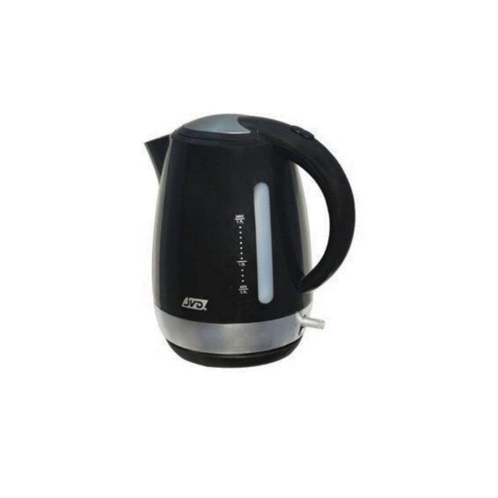 JVD Kettle Meridien, 1.7L, Single Wall, 1850W, Black