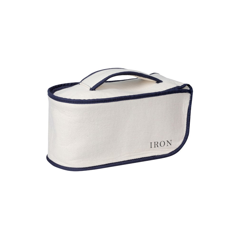 JVD Iron Caddy, Heat-Safe, Beige with Navy Trim