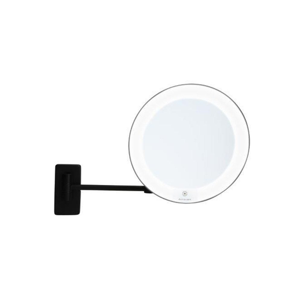 JVD Wall-Mounted Mirror Cosmos, LED, 5X, 200mm, Black