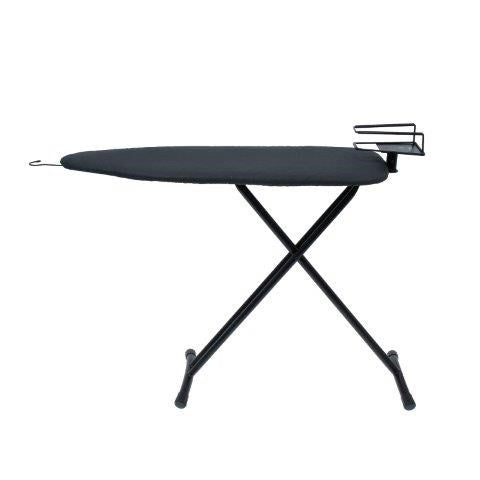 JVD Ironing Board + Swivel Rest Prestige, 10mm Double-Sided Cover, Black