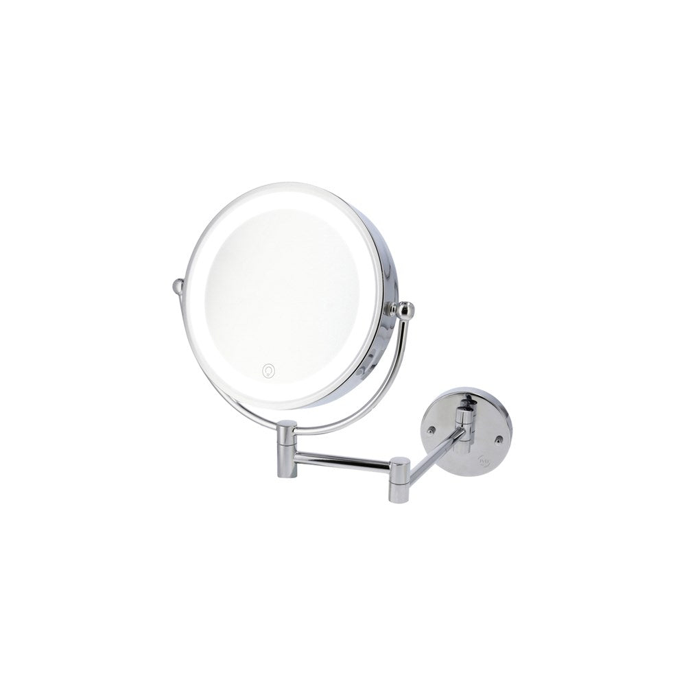 JVD Wall-Mounted Mirror Evoque, LED, 1X/3X, 200mm, Chrome