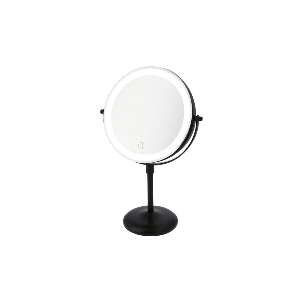 JVD Desktop Mirror Evoque, LED, 1X/3X, 230mm, Matt Black