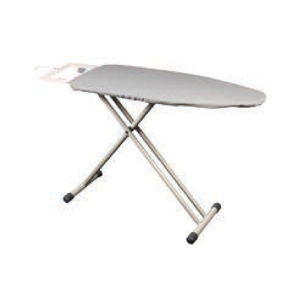 JVD Ironing Board Prestige S, Sit-to-Iron, Padded Silver Cover, Black
