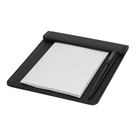 JVD Notepad Holder Charme, with Magnetic Fold, Black Leatherette