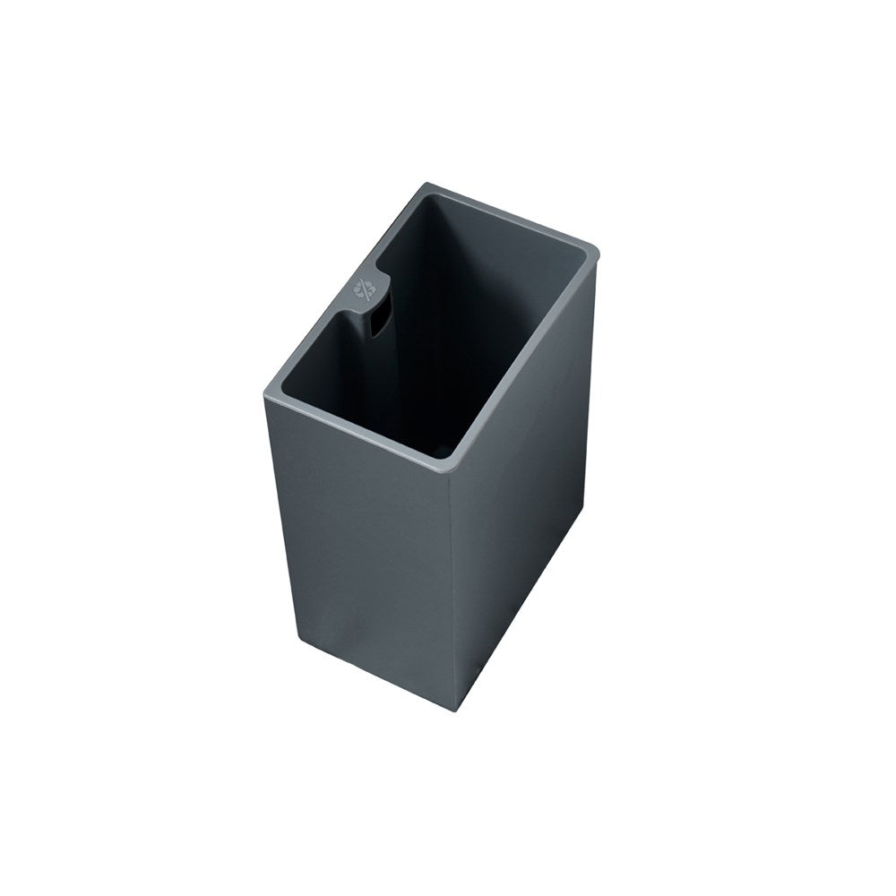 JVD Recycle Bin Repl. Liner 7L, Brugges, Rectangle, Dark Grey
