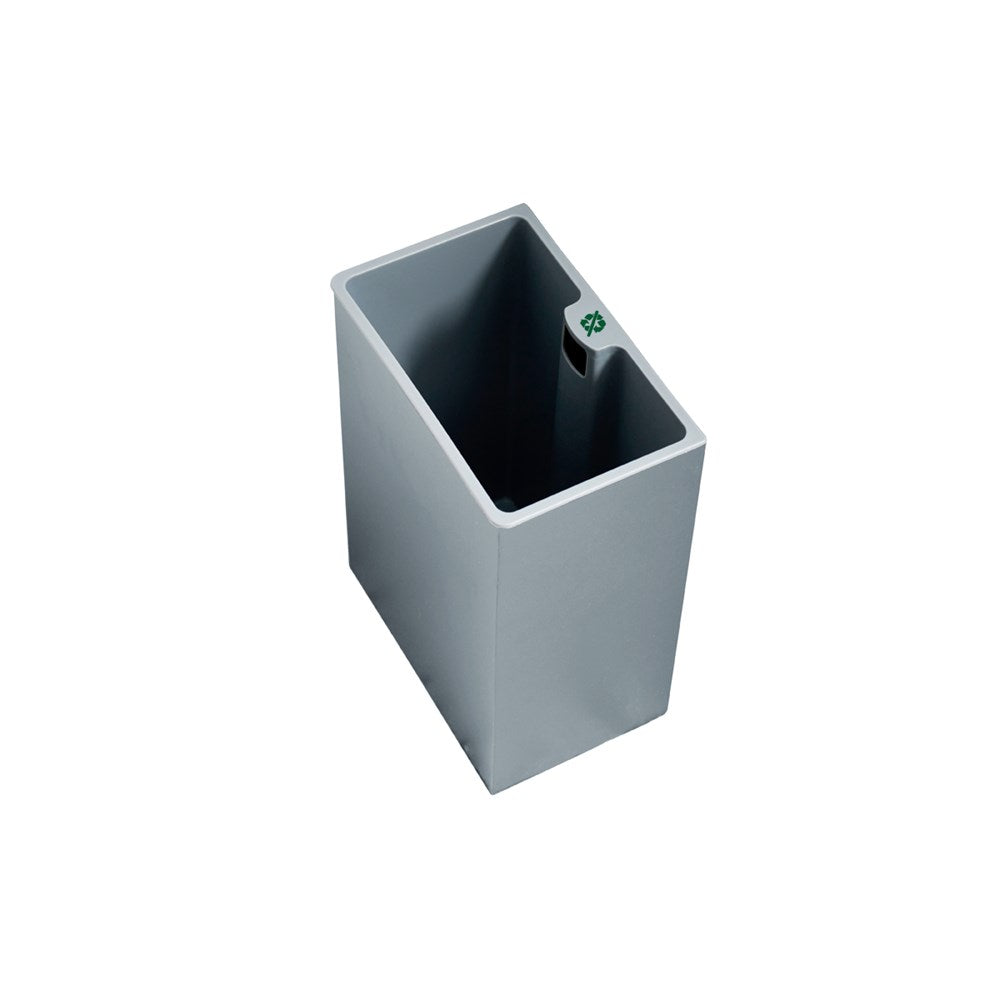JVD Recycle Bin Repl. Liner 7L, Brugges, Rectangle, Light Grey