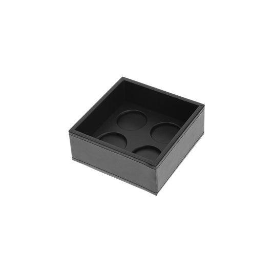 JVD Capsule Holder Charme, Square, 120x120x47mm, Black PU