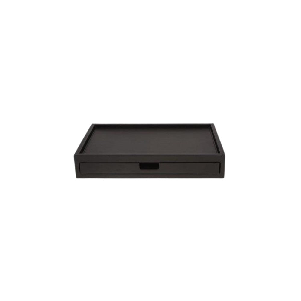 JVD Kettle Drawer Tray Charme, Black Leatherette