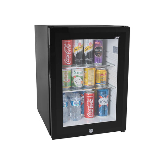 JVD Minibar Silent Compressor, 40L, Lockable Glass Door