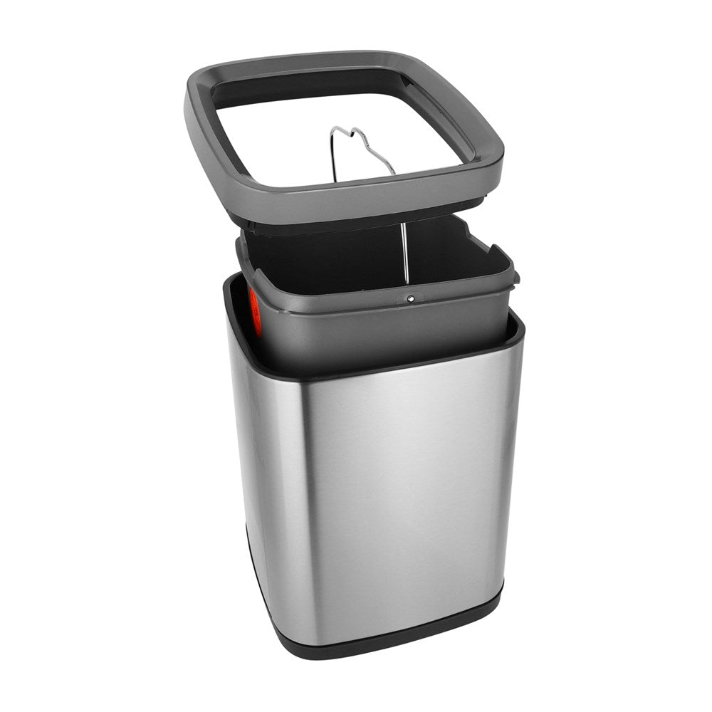 JVD Guestroom Bin Milano, 9L, Square, Silver