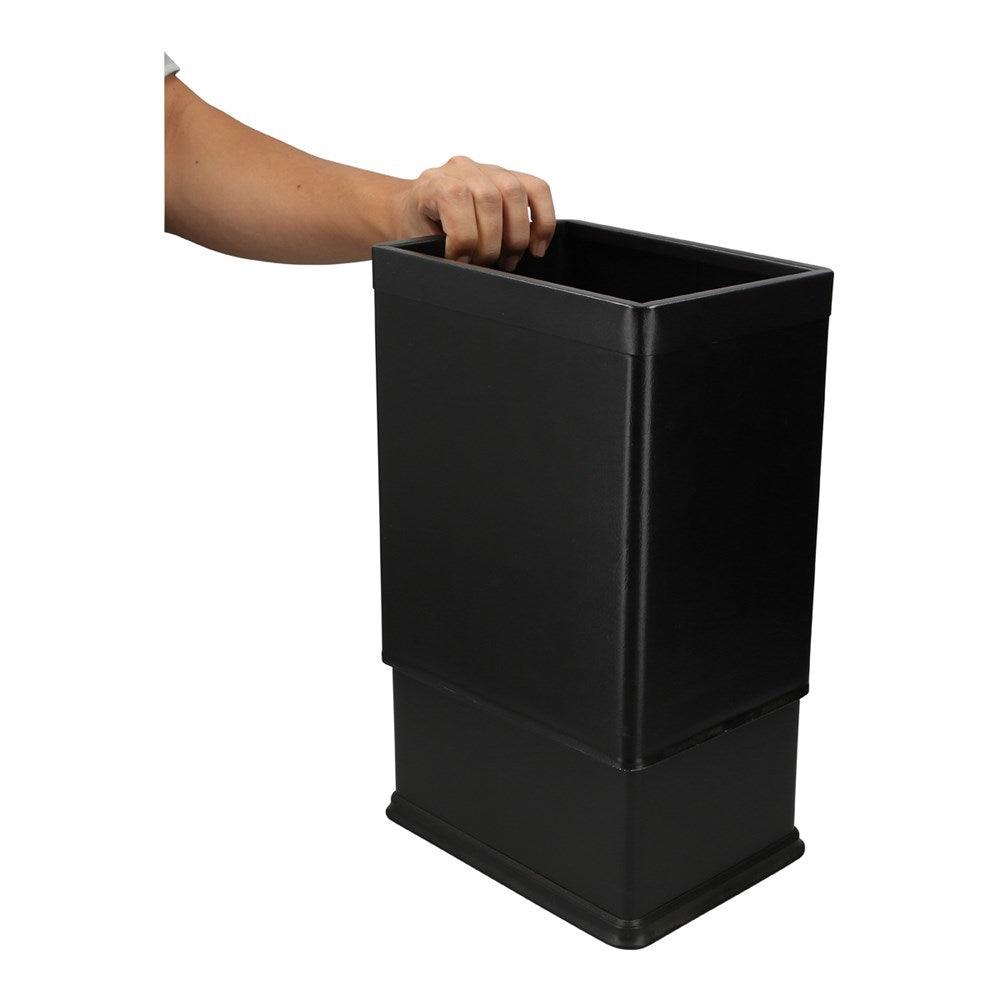 JVD Guestroom Bin York, 7.6L, Rectangle, Black w/ Matt Black Rim