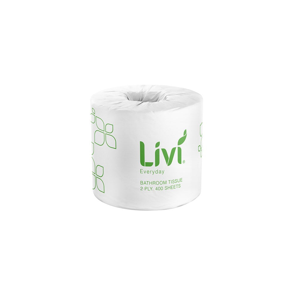 Livi Toilet Tissue Everyday, 2 Ply 400 Sheet, Ctn 48