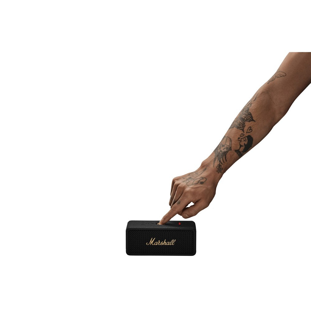 Marshall Bluetooth Speaker Emberton III, Waterproof, Mic, Black/Brass