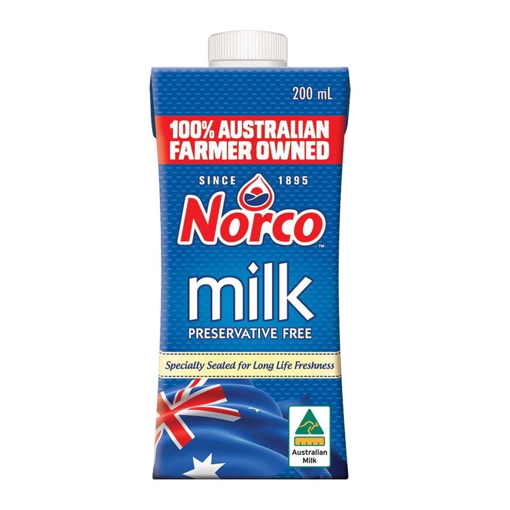 Norco UHT Full Cream Milk, 200ml