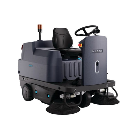 Nilfisk Mid-Sized Ride-On Sweeper SW3000, 1350mm Path, 2 50L Hoppers