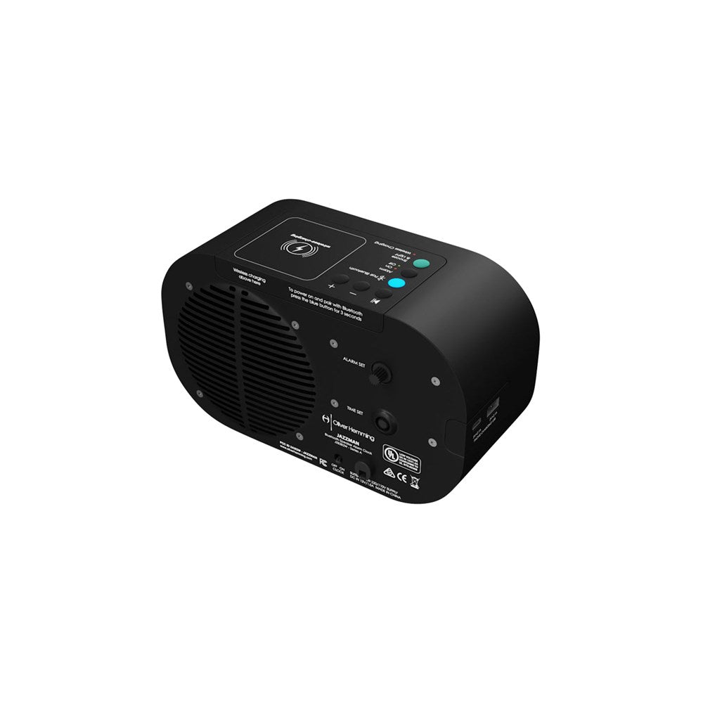 Oliver Hemming Bluetooth Alarm Speaker Jazzman, Wireless Charger