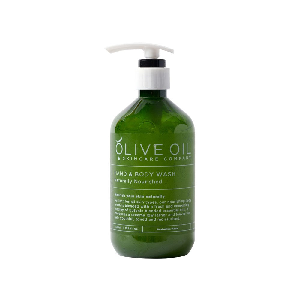 Olive Oil Skincare Co. Hand & Body Wash in Pump Dispenser, 500ml